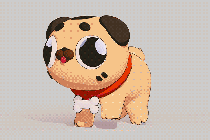 ToonPugTurnaround_StylesV2